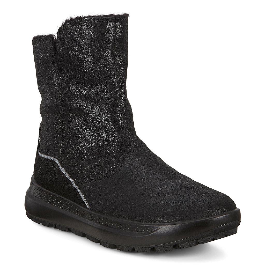 Ecco Solice K Girls Snow Boots In Black Online - India OLD-317469